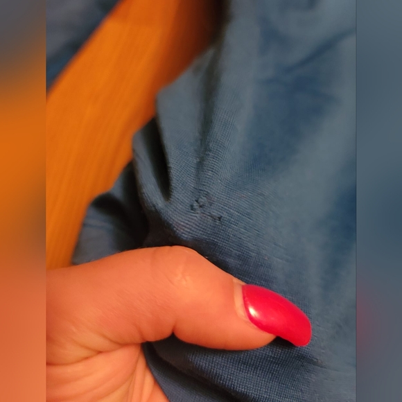 Lululemon Fireplace Jersey Merino Wool Long Sleeve Bleaming Blue W3690S Size 8 - Picture 11 of 12